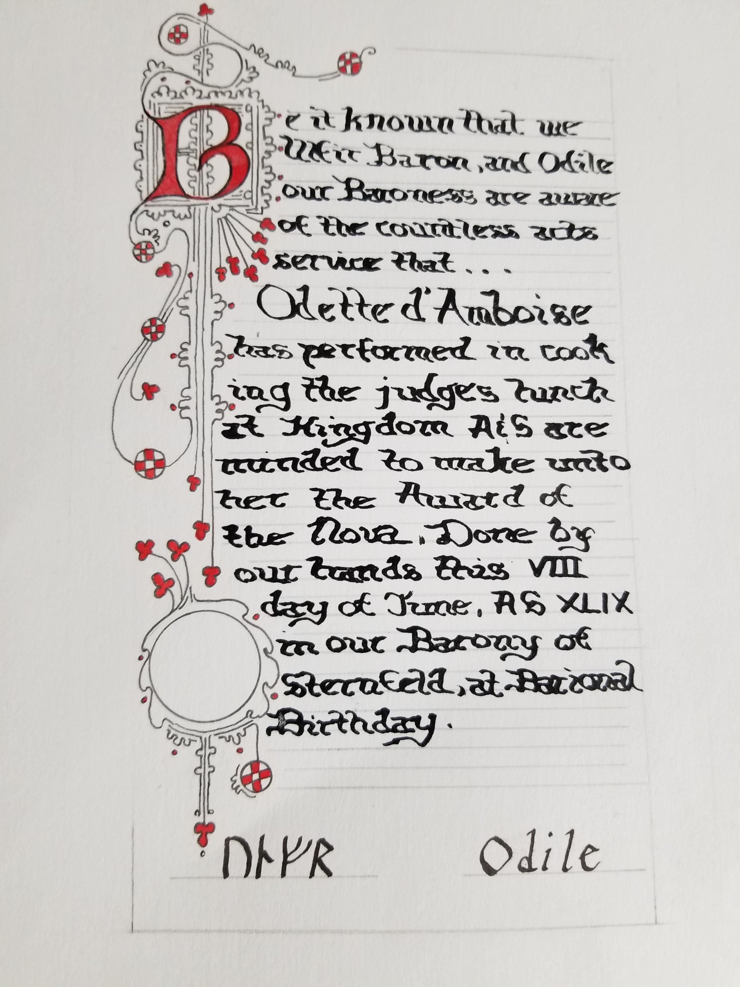 Scroll by THL Cerridwynn Nic Allister